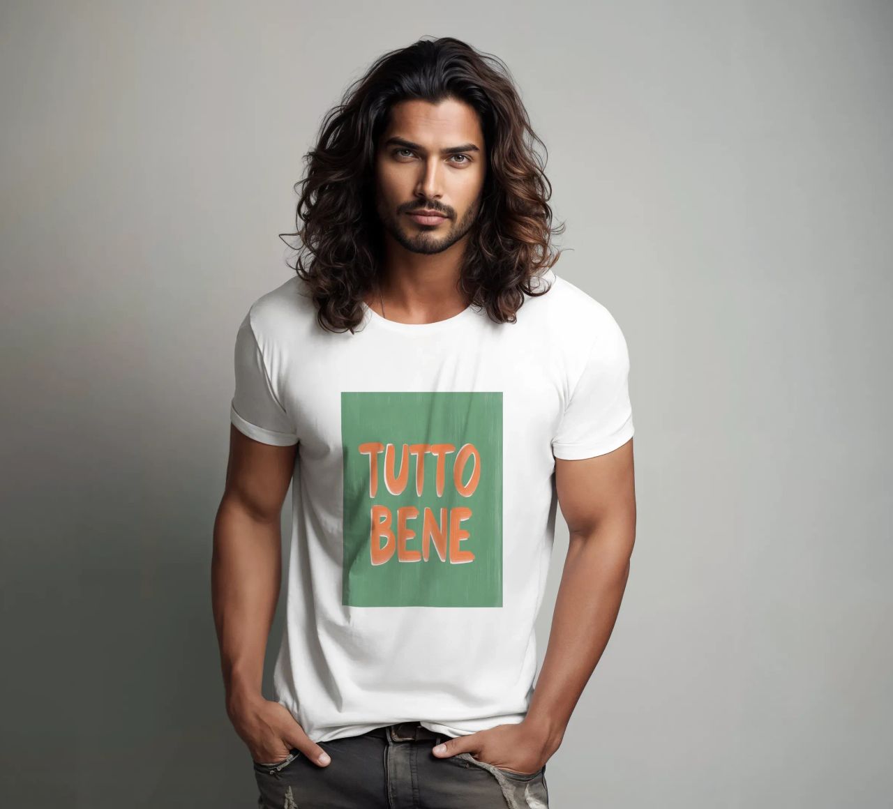 Tutto Bene, positive Vibes t-shirt da Carinaprint