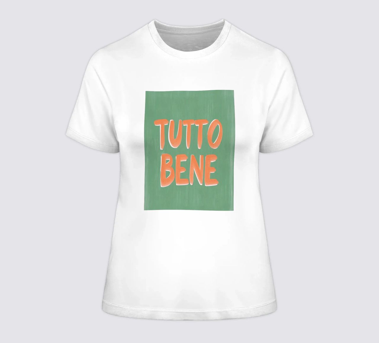 Tutto Bene, positive Vibes t-shirt da donna da Carinaprint