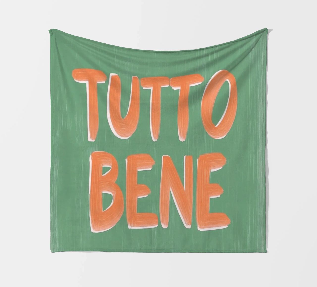 Tutto Bene, positive Vibes coperta in pile da Carinaprint