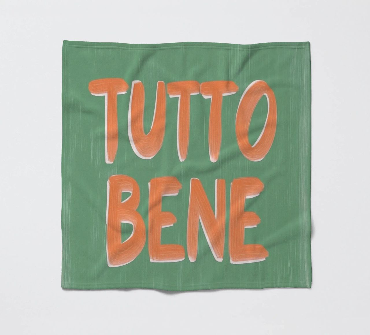 Tutto Bene, positive Vibes coperta in pile da Carinaprint