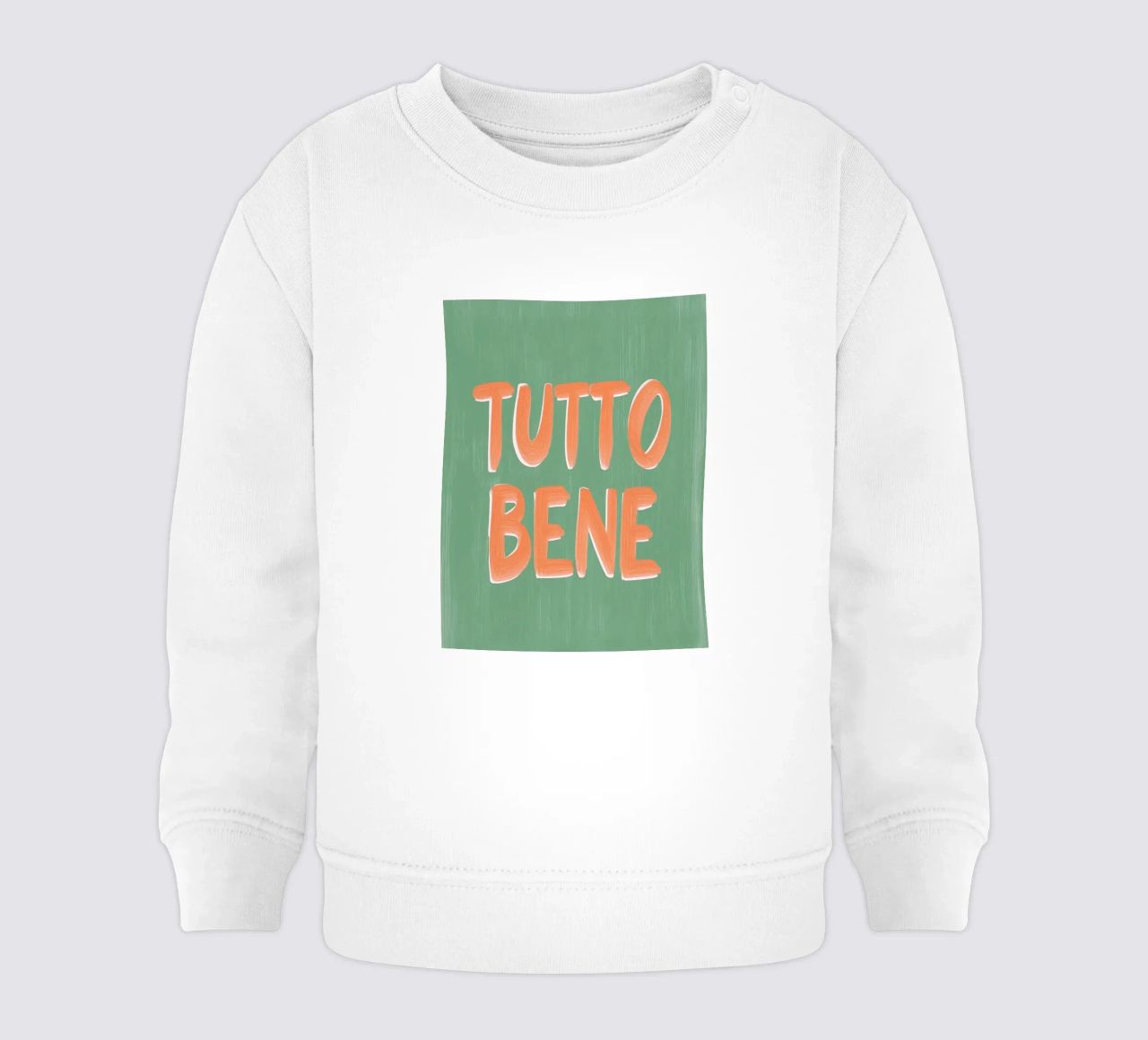 Tutto Bene, positive Vibes felpa neonato da Carinaprint