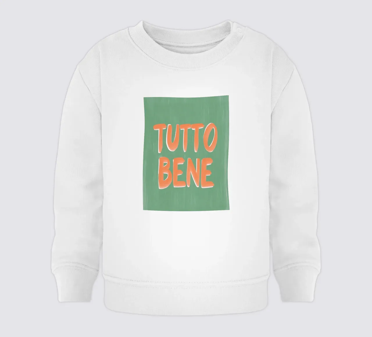 Tutto Bene, positive Vibes felpa neonato da Carinaprint