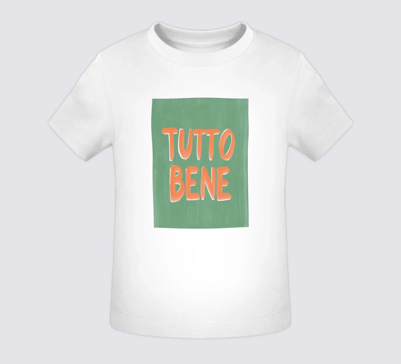 Tutto Bene, positive Vibes maglietta neonato da Carinaprint