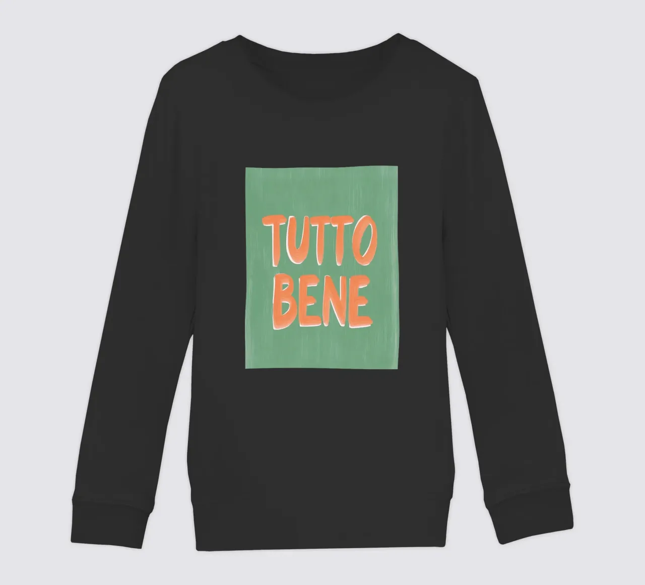 Tutto Bene, positive Vibes felpa bambino da Carinaprint