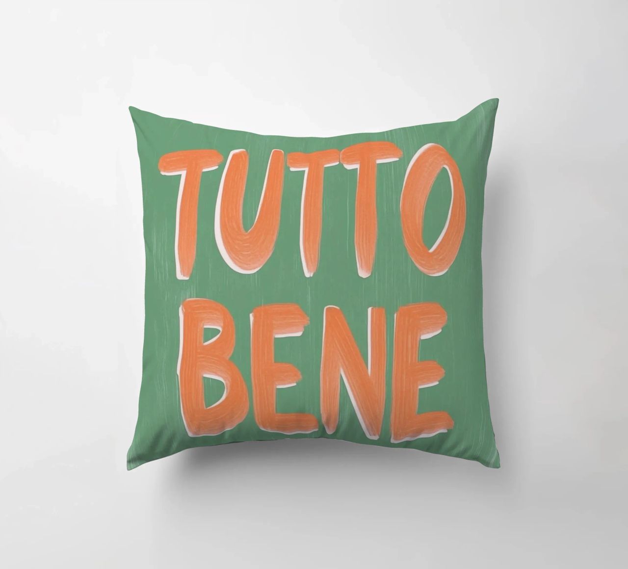 Tutto Bene, positive Vibes cuscino da Carinaprint