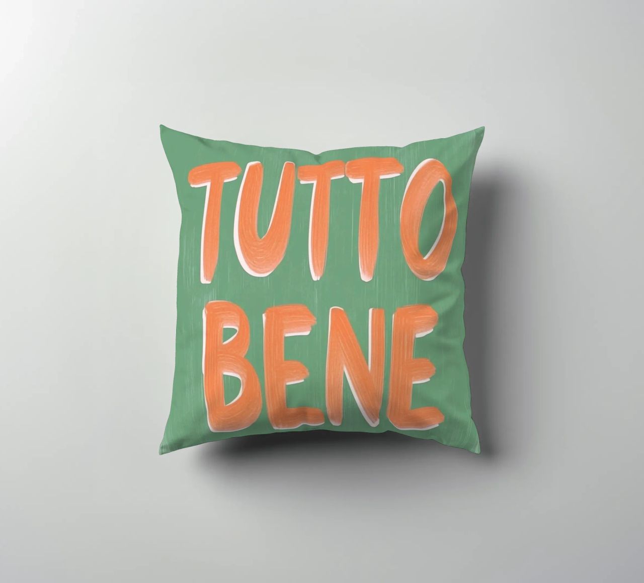 Tutto Bene, positive Vibes cuscino da Carinaprint