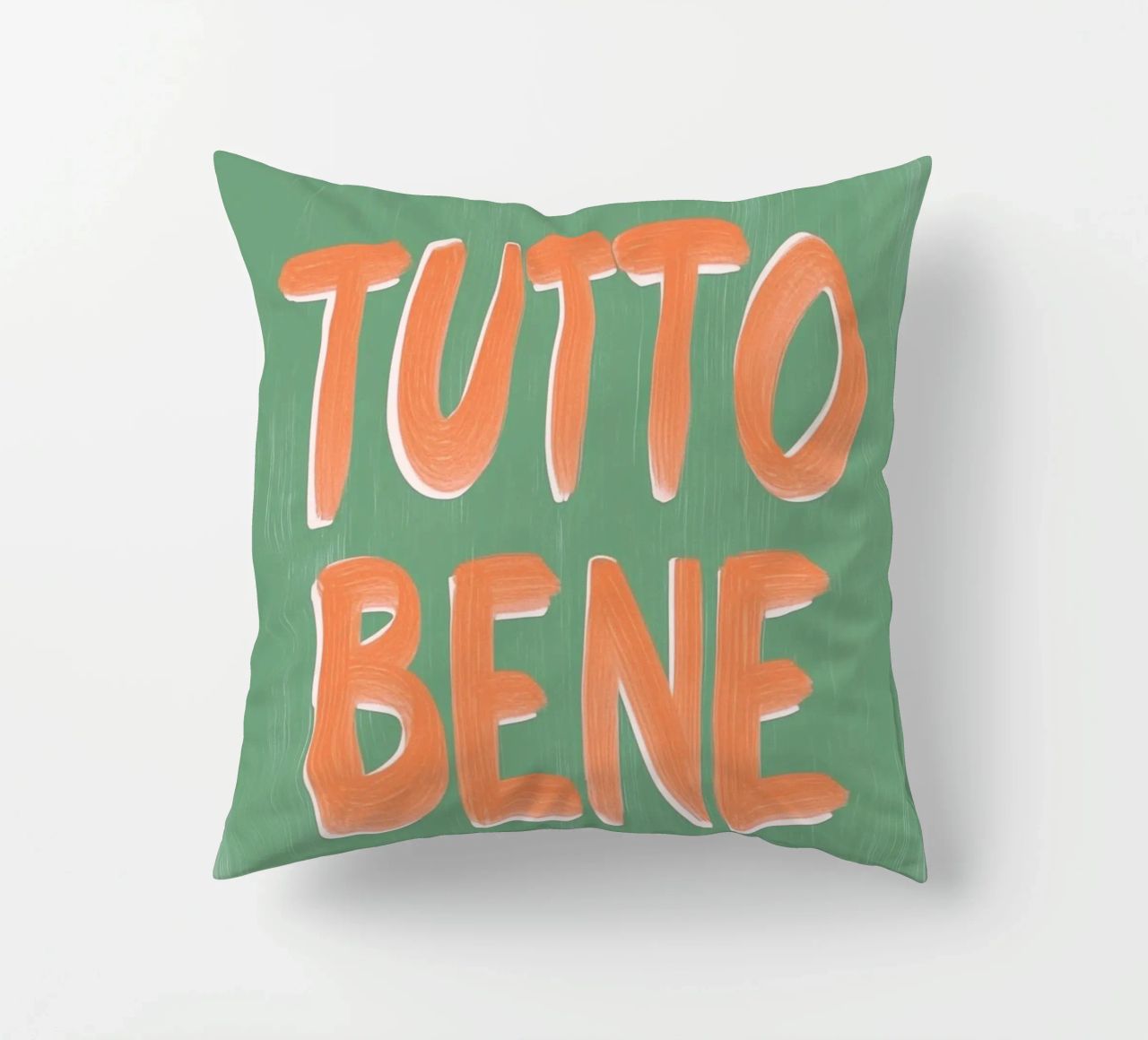 Tutto Bene, positive Vibes cuscino da Carinaprint