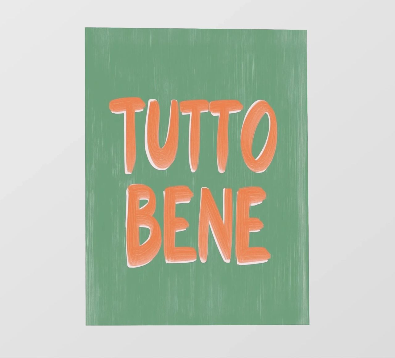 Tutto Bene, positive Vibes pellicola backlit da Carinaprint