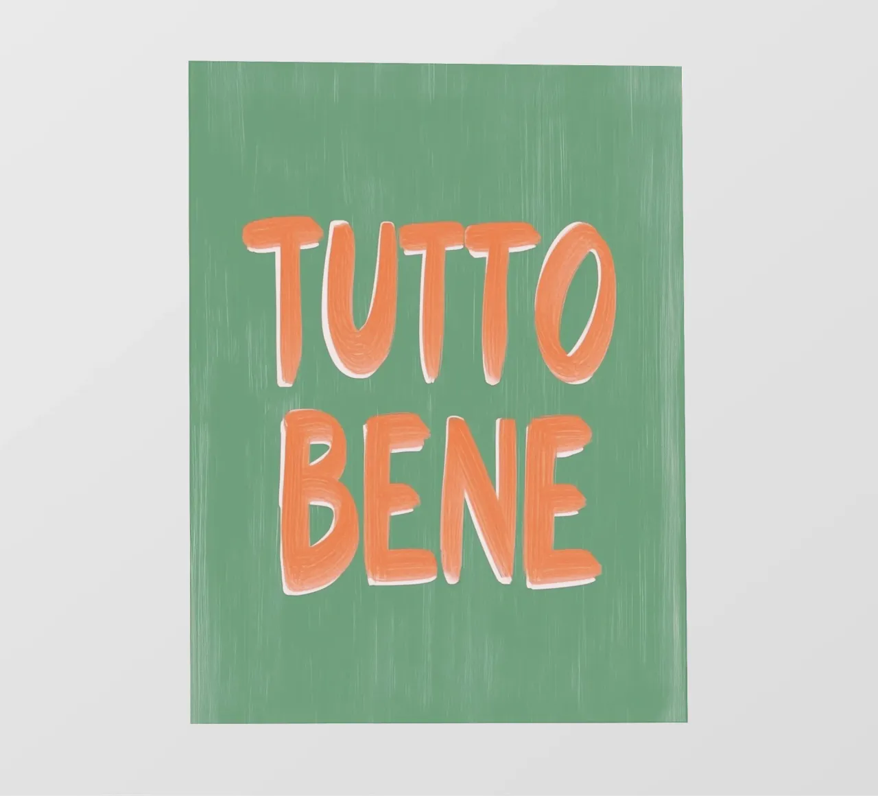 Tutto Bene, positive Vibes telo in pvc da Carinaprint