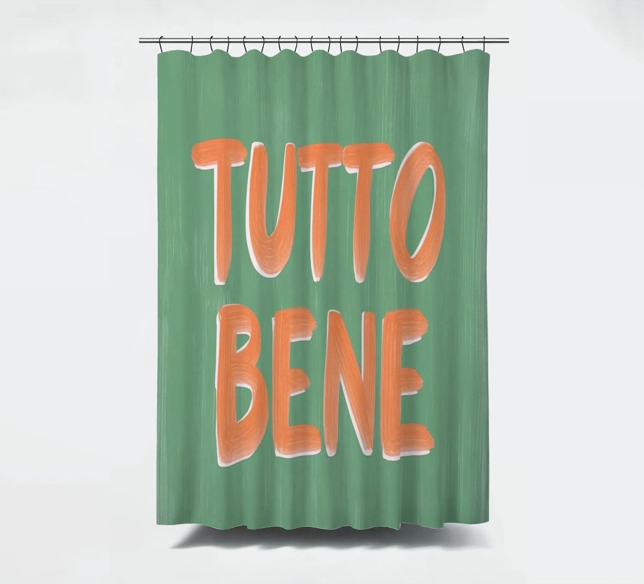 Tutto Bene, positive Vibes tenda da doccia da Carinaprint