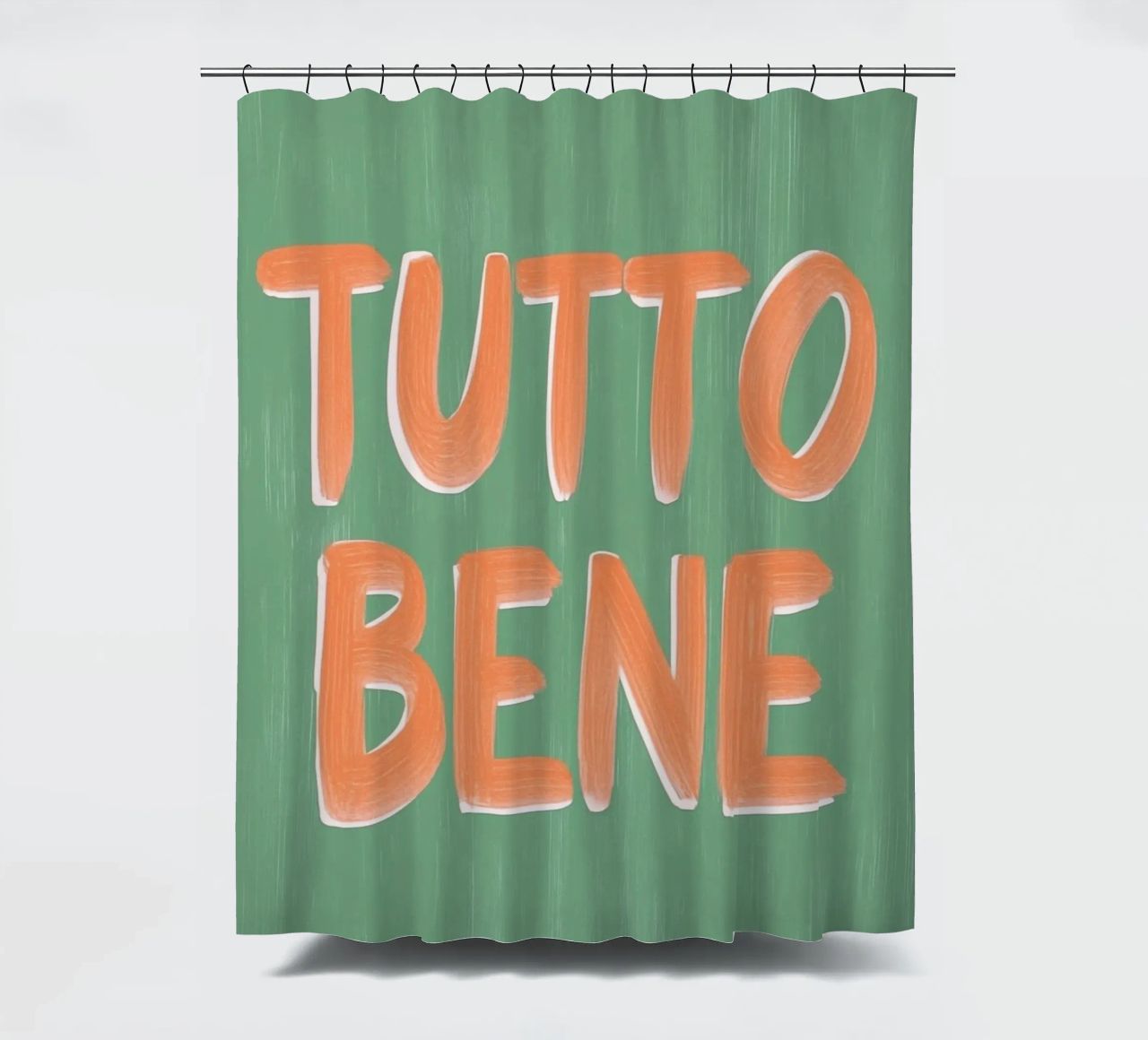 Tutto Bene, positive Vibes tenda da doccia da Carinaprint