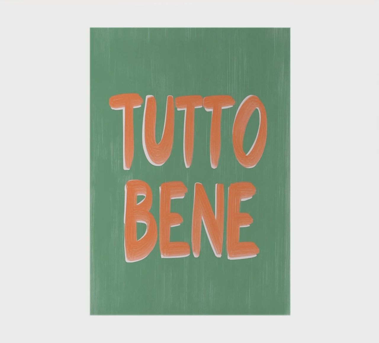 Tutto Bene, positive Vibes diario da Carinaprint