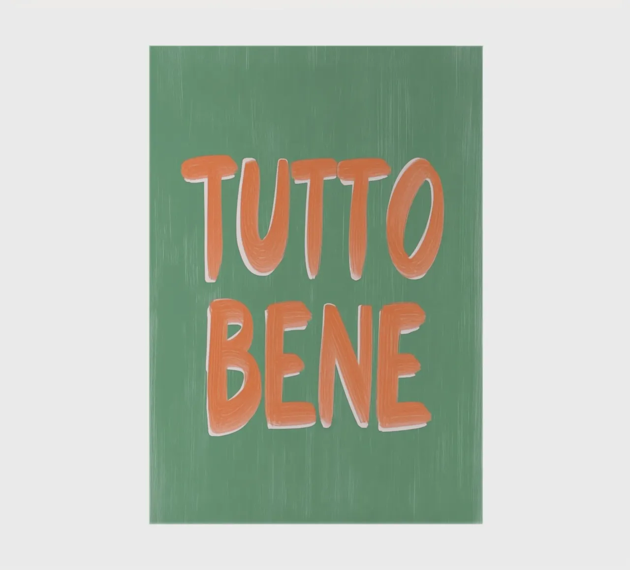 Tutto Bene, positive Vibes diario da Carinaprint