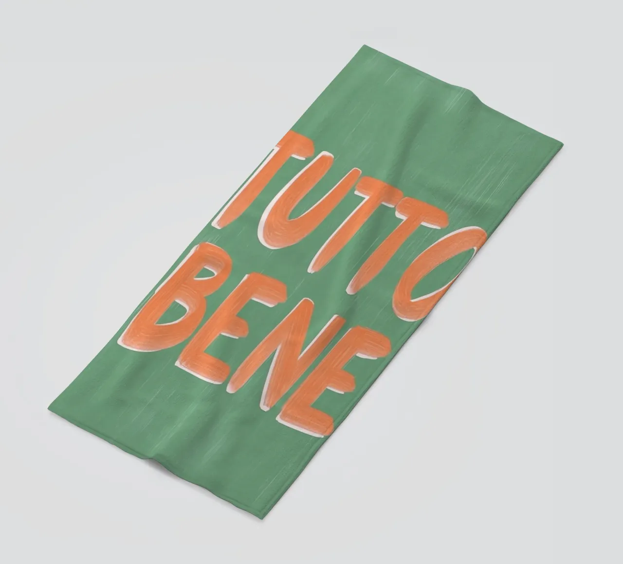 Tutto Bene, positive Vibes telo mare da Carinaprint