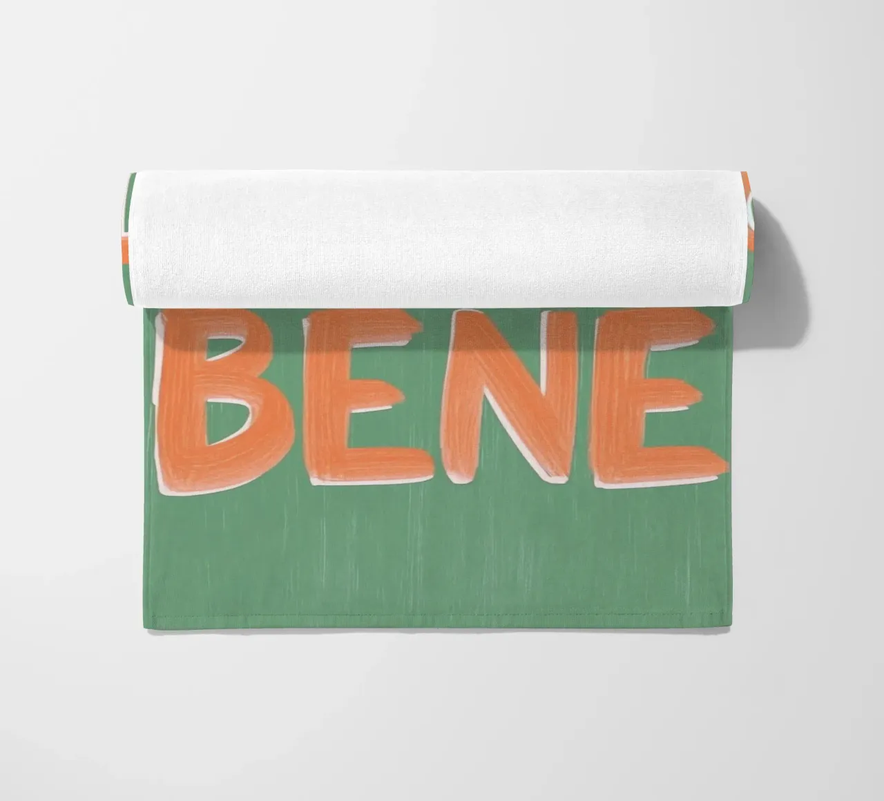 Tutto Bene, positive Vibes telo mare da Carinaprint