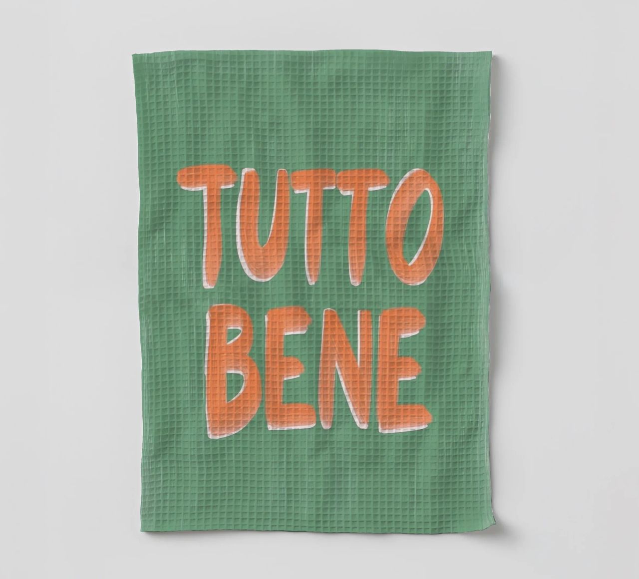 Tutto Bene, positive Vibes canovaccio da cucina da Carinaprint