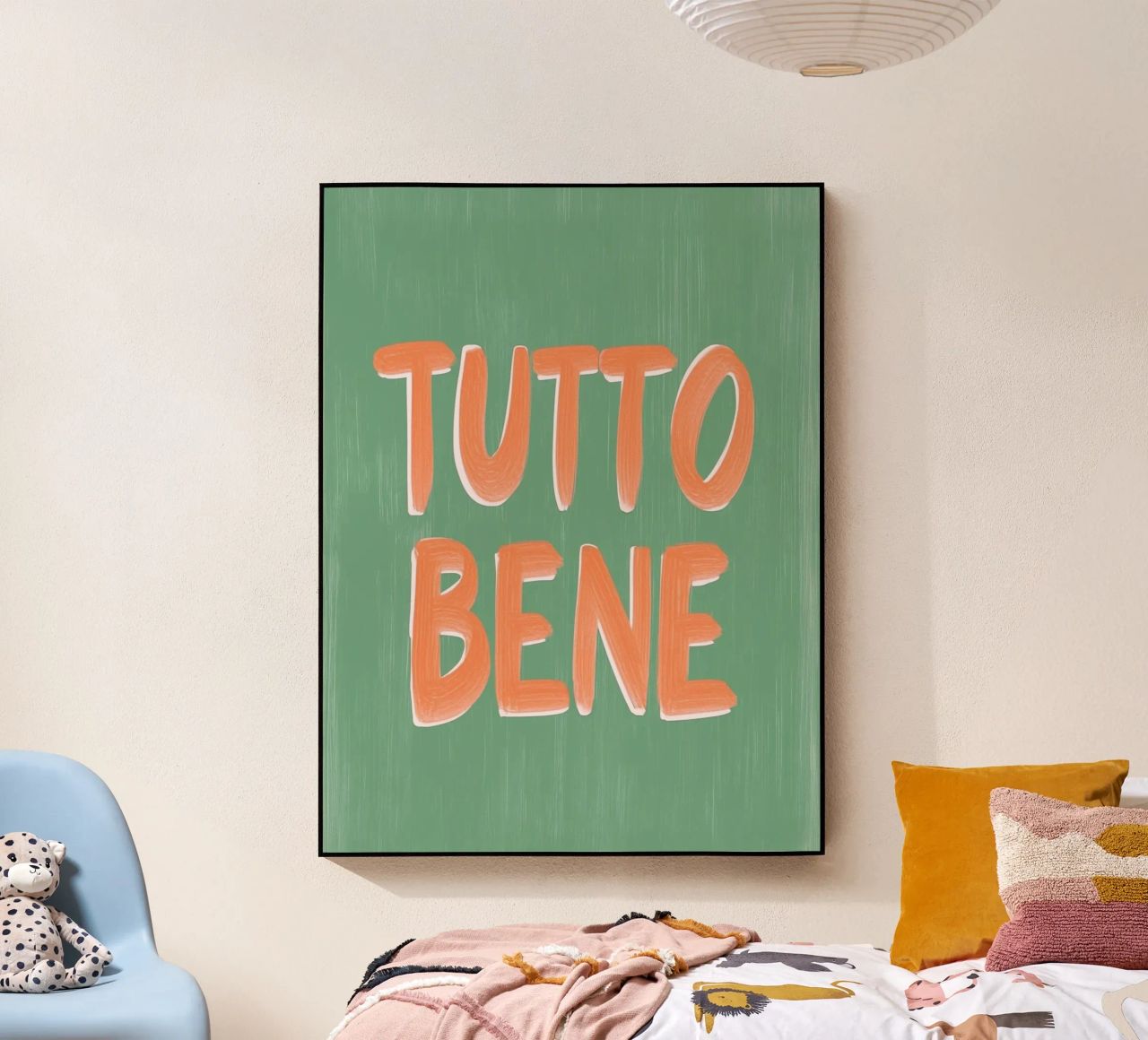 Tutto Bene, positive Vibes plexiglass da Carinaprint