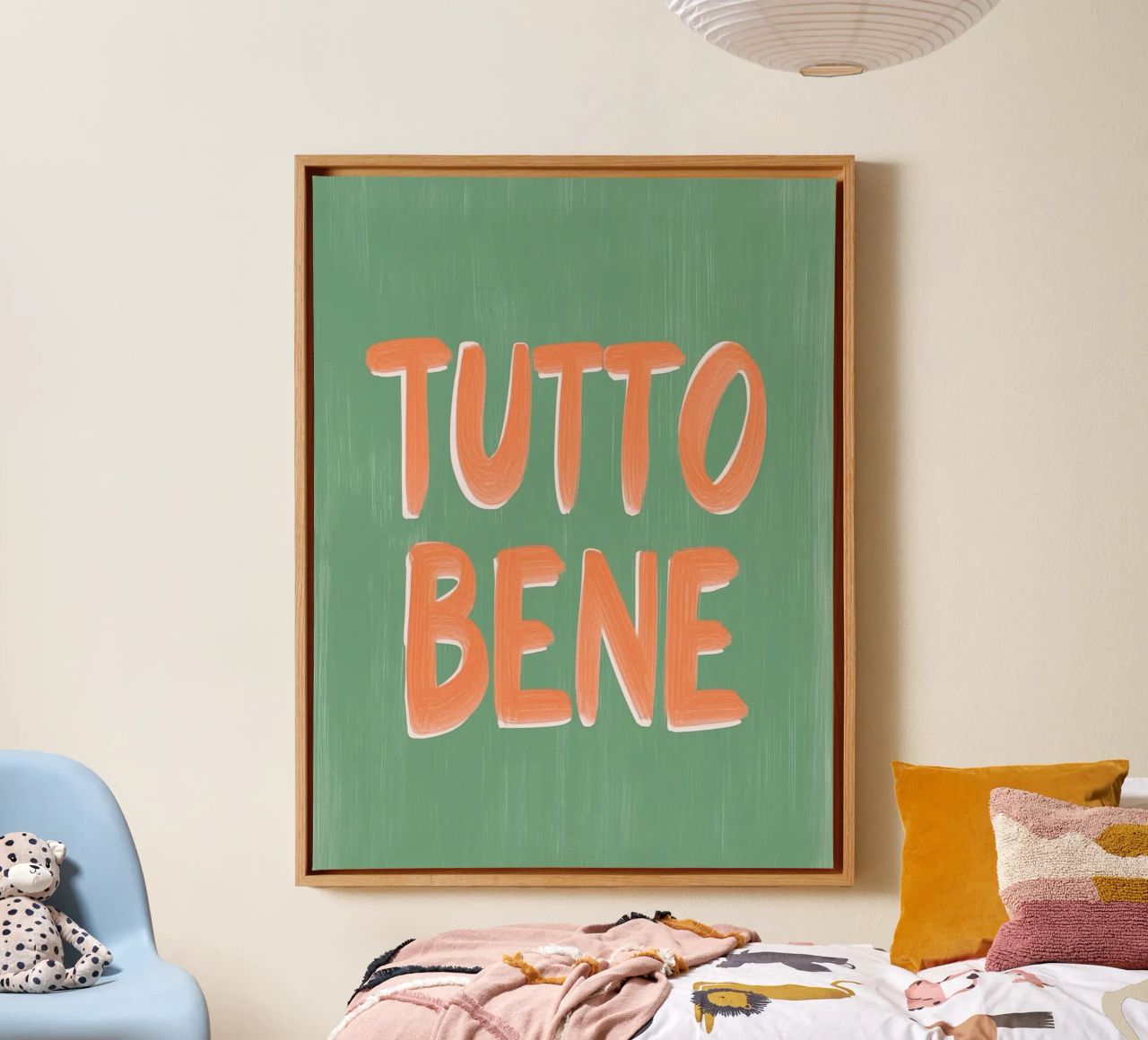 Tutto Bene, positive Vibes tela da Carinaprint
