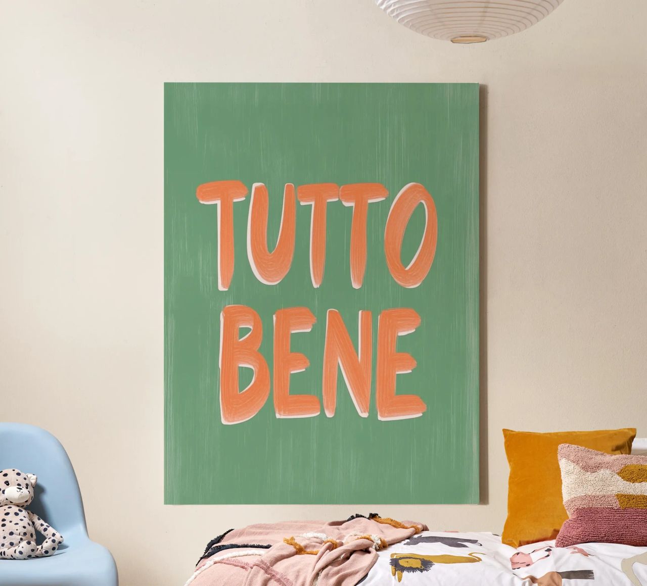 Tutto Bene, positive Vibes tela da Carinaprint
