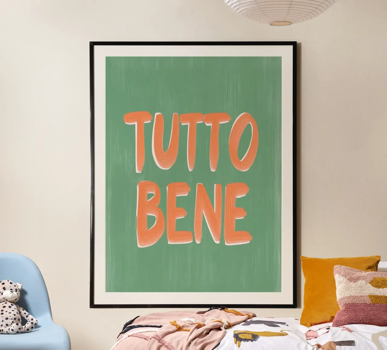 Tutto Bene, positive Vibes poster da Carinaprint