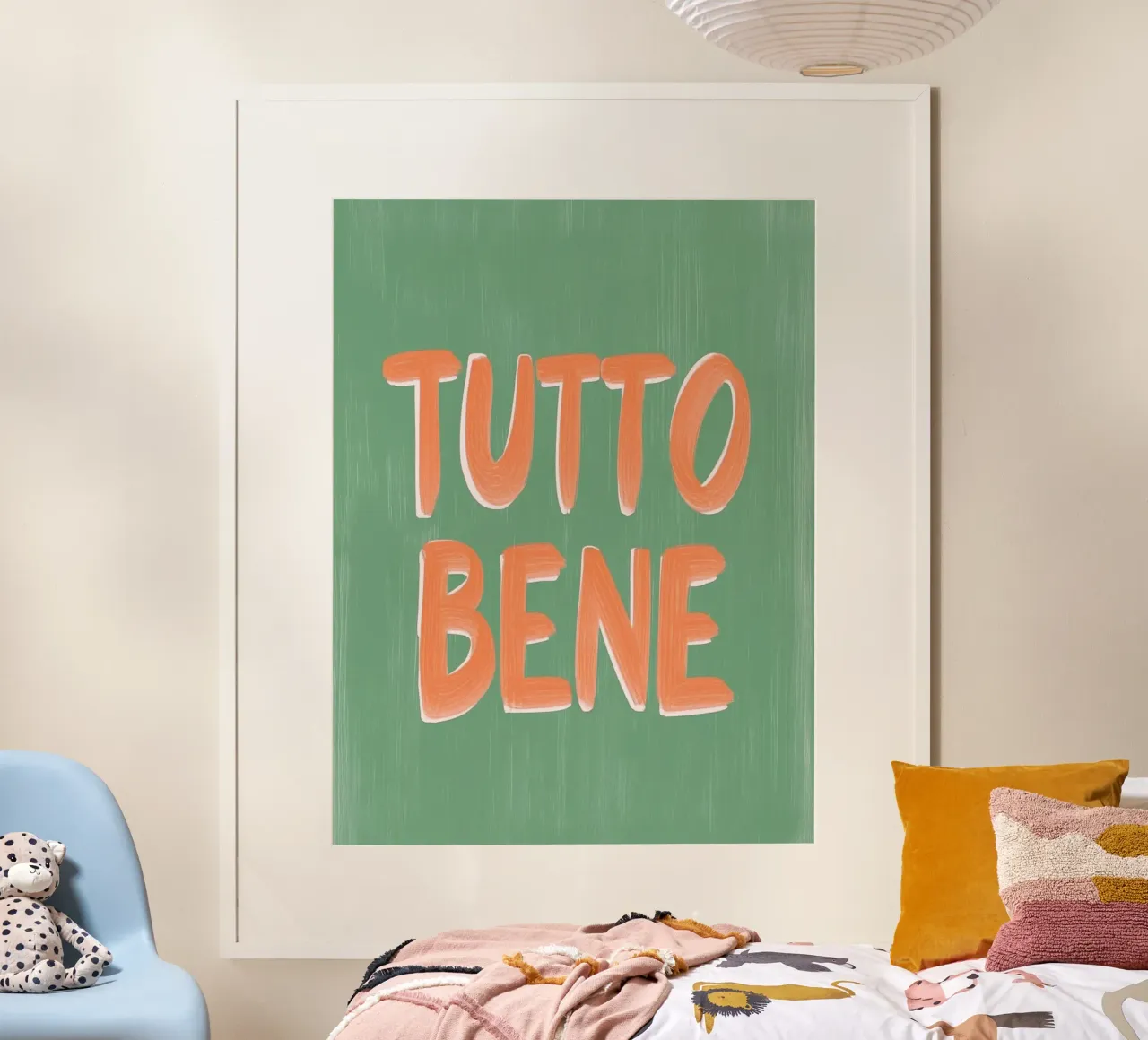 Tutto Bene, positive Vibes poster da Carinaprint