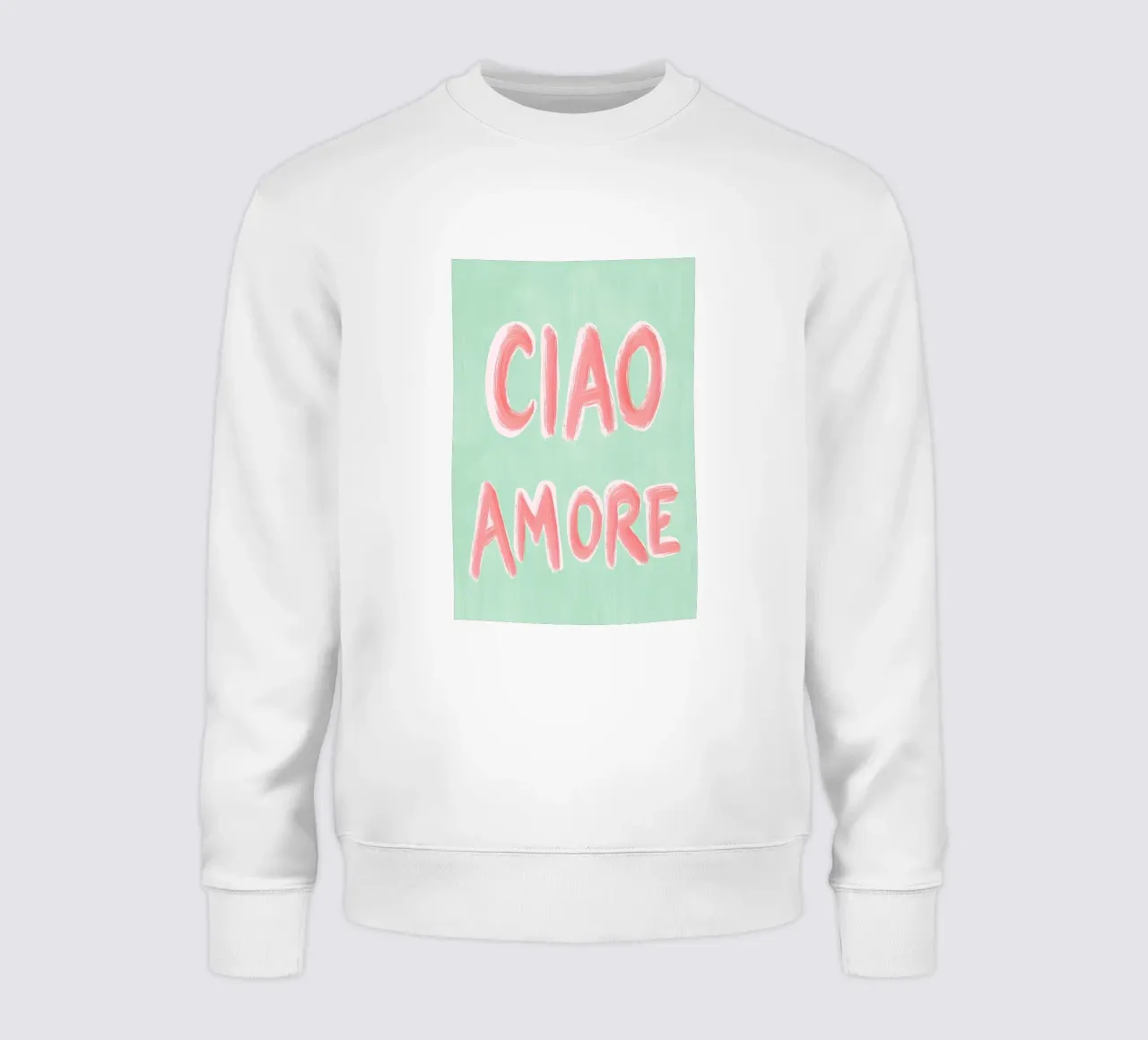 Ciao Amore, rosa Liebe felpa da Carinaprint