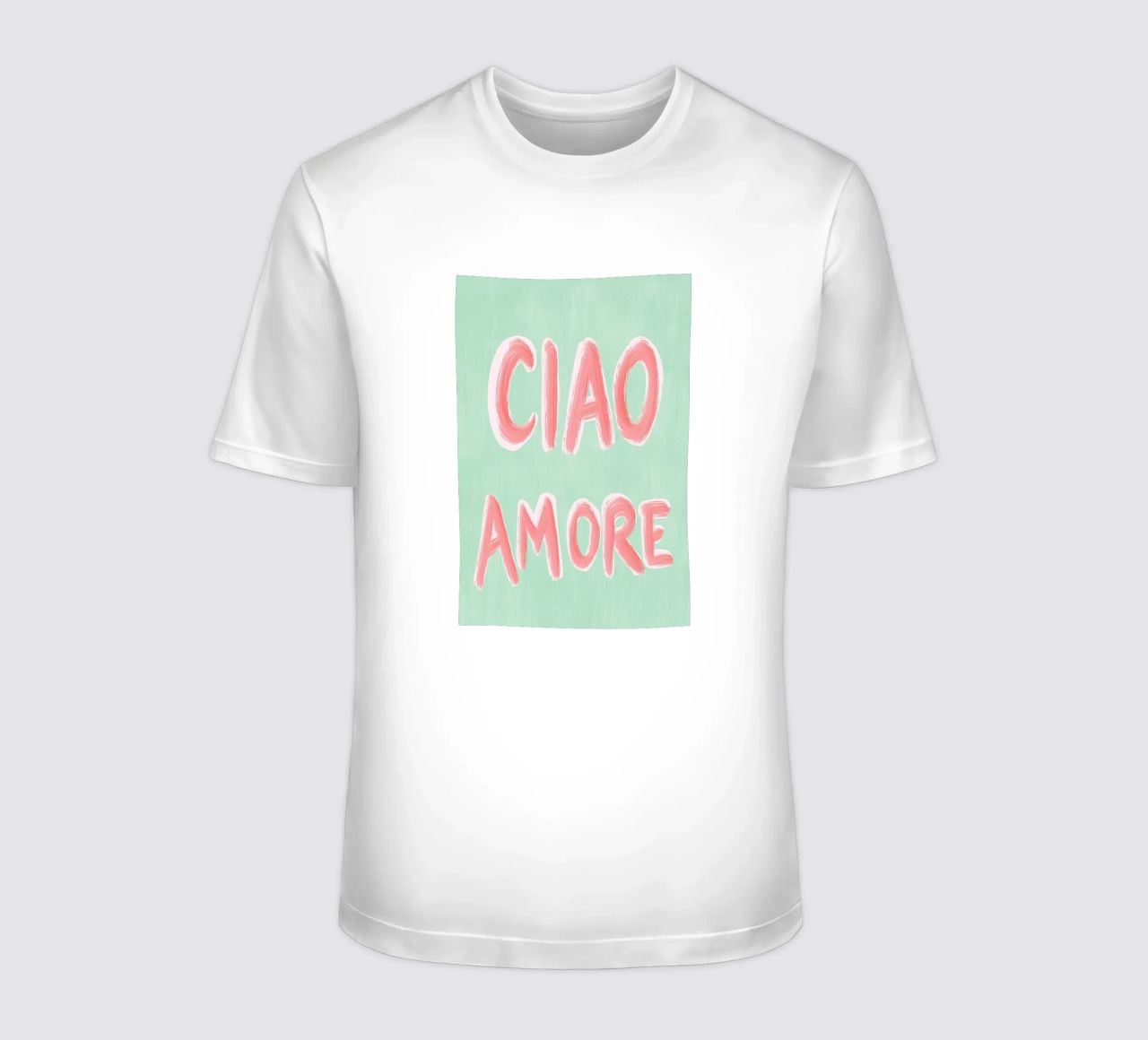 Ciao Amore, rosa Liebe t-shirt da Carinaprint