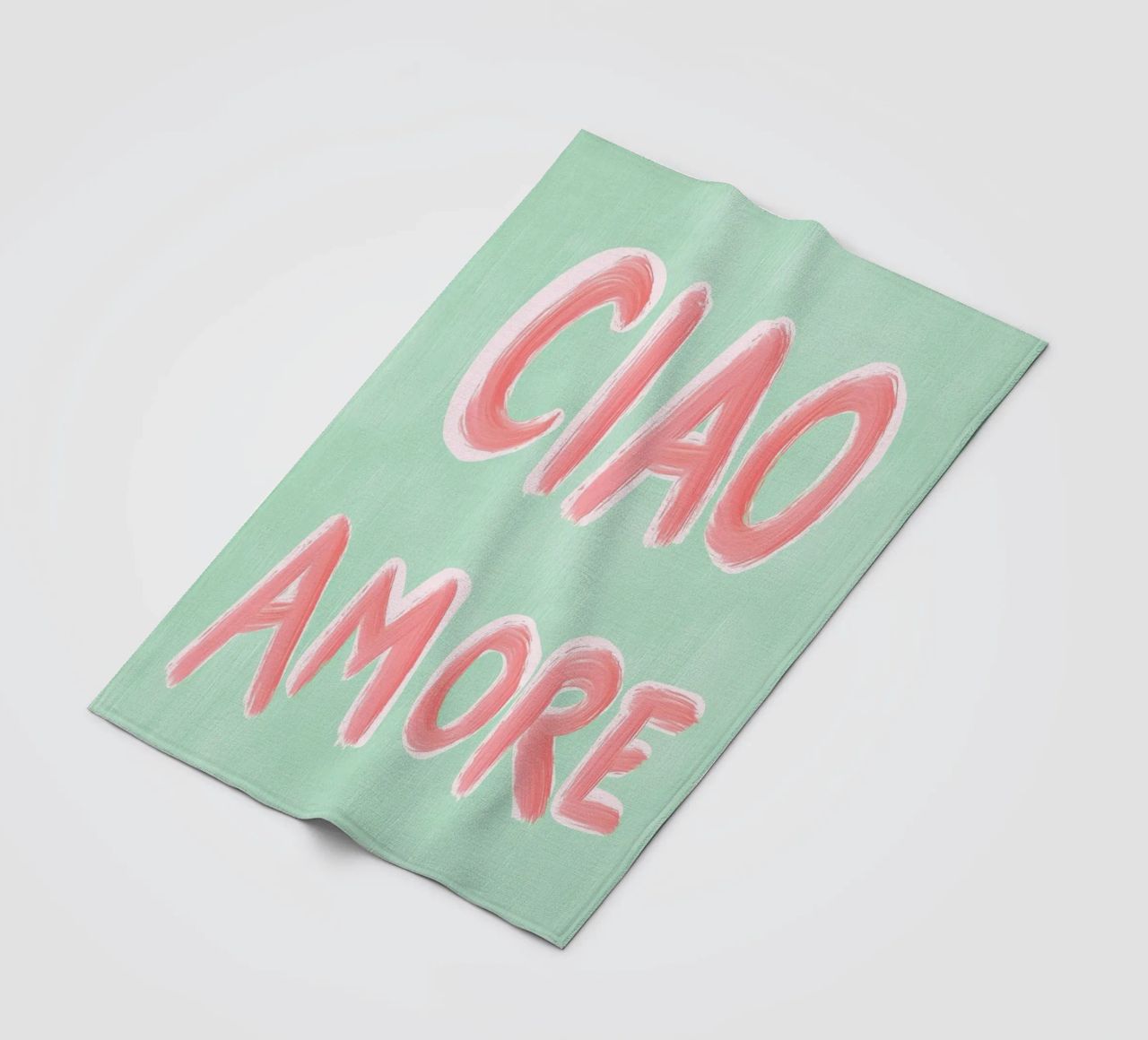 Ciao Amore, rosa Liebe coperta in pile da Carinaprint