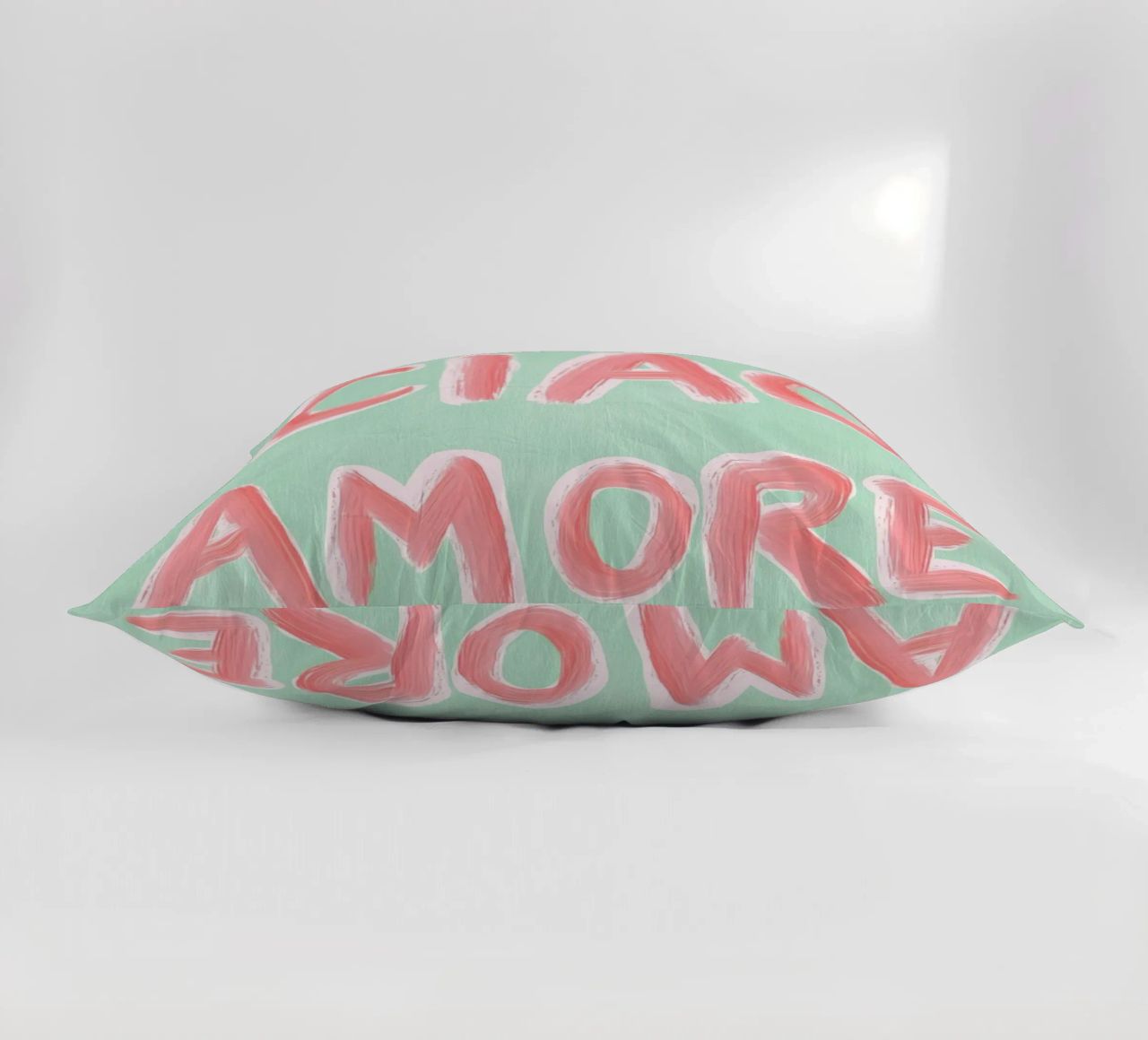 Ciao Amore, rosa Liebe cuscino da Carinaprint