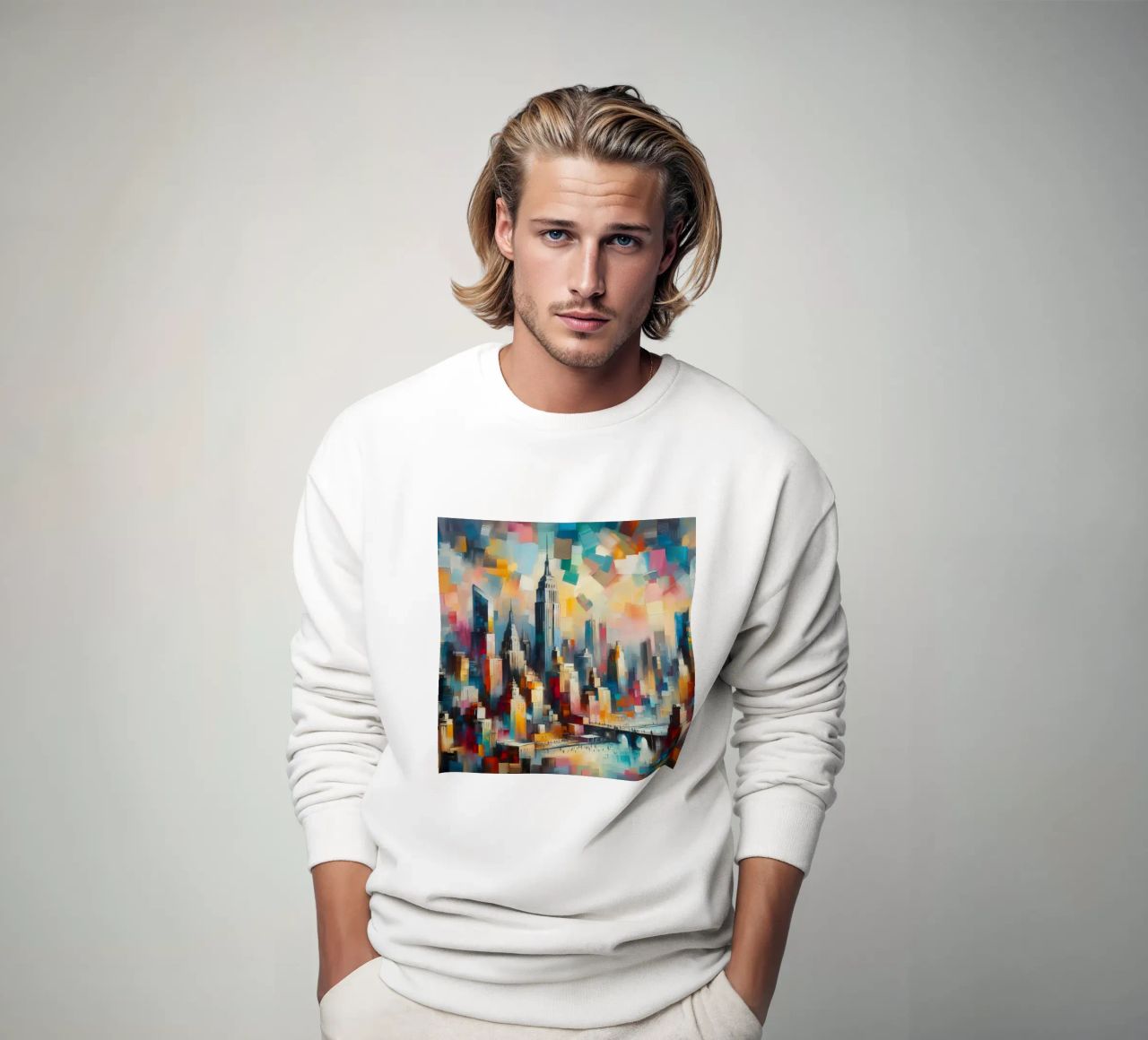 Un cuadro de Nueva York sudadera de Point and Art