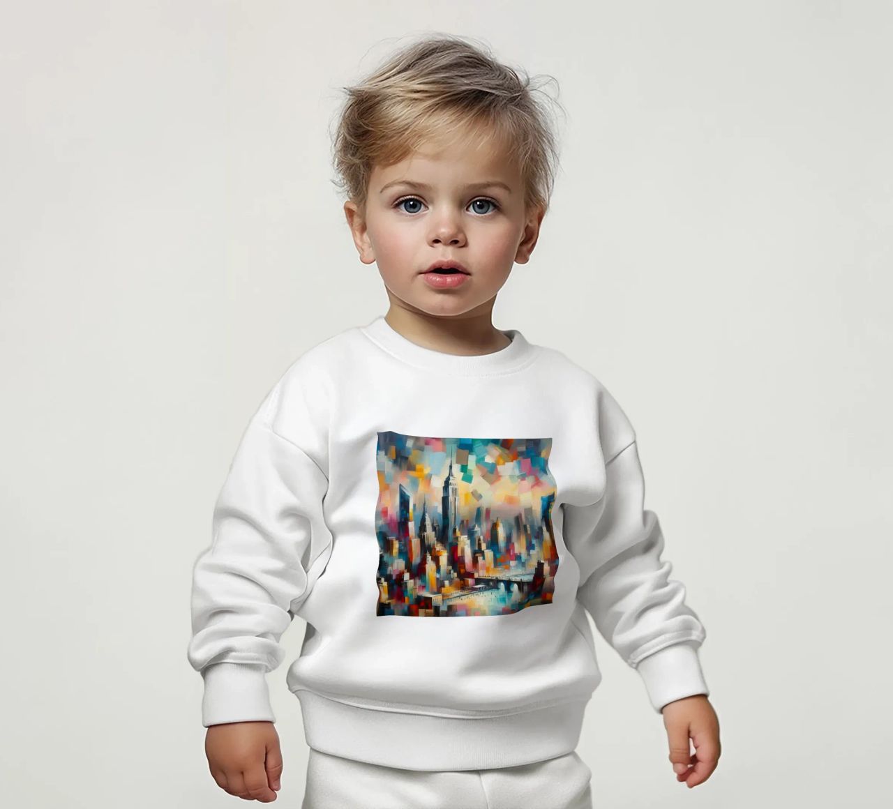 Un cuadro de Nueva York sudadera de bebé de Point and Art
