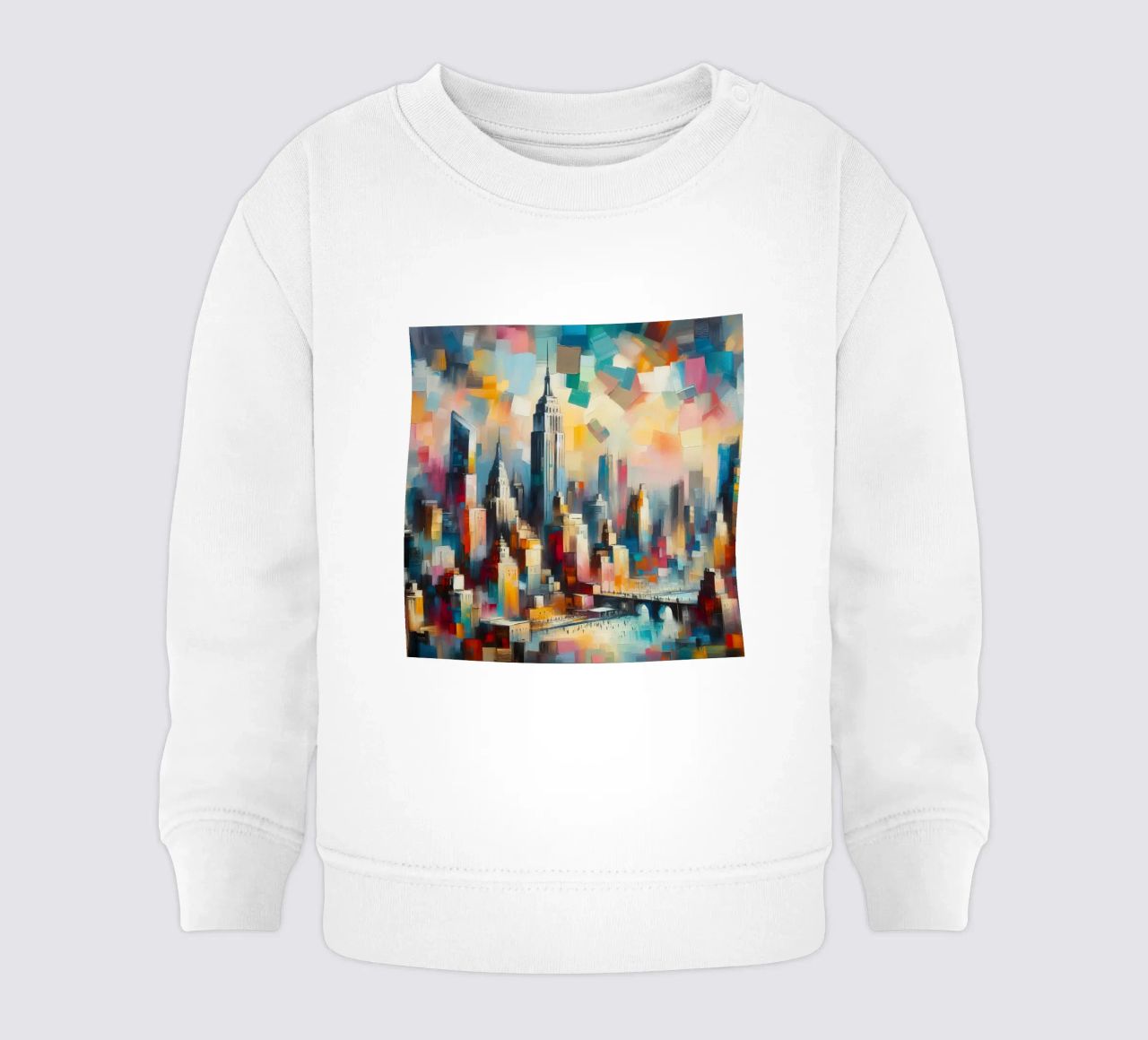 Un cuadro de Nueva York sudadera de bebé de Point and Art