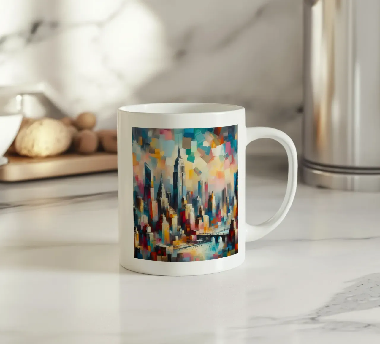 Un dipinto di New York tazza in ceramica da Point and Art