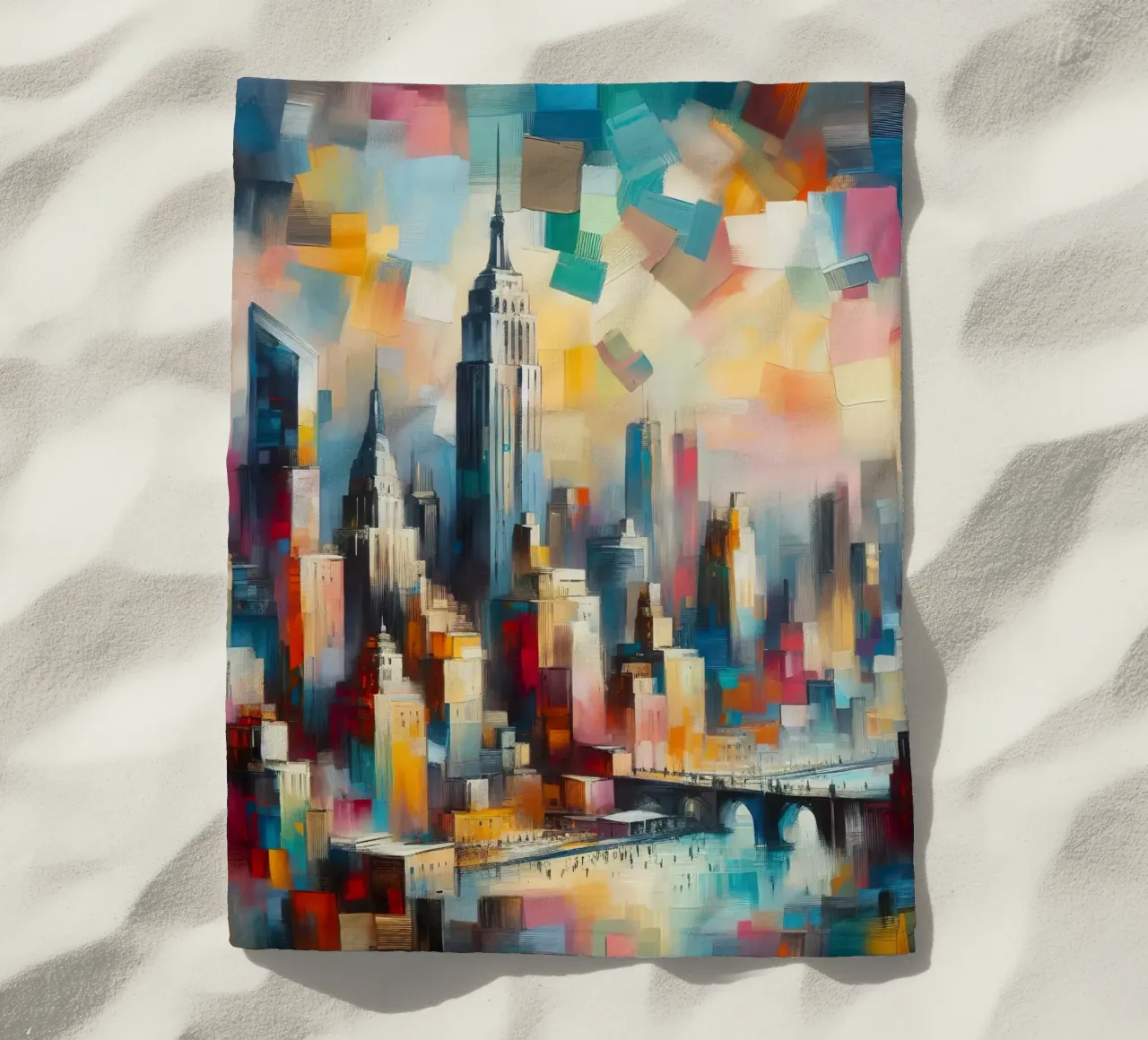 Un dipinto di New York telo mare da 🎨 Point and Art