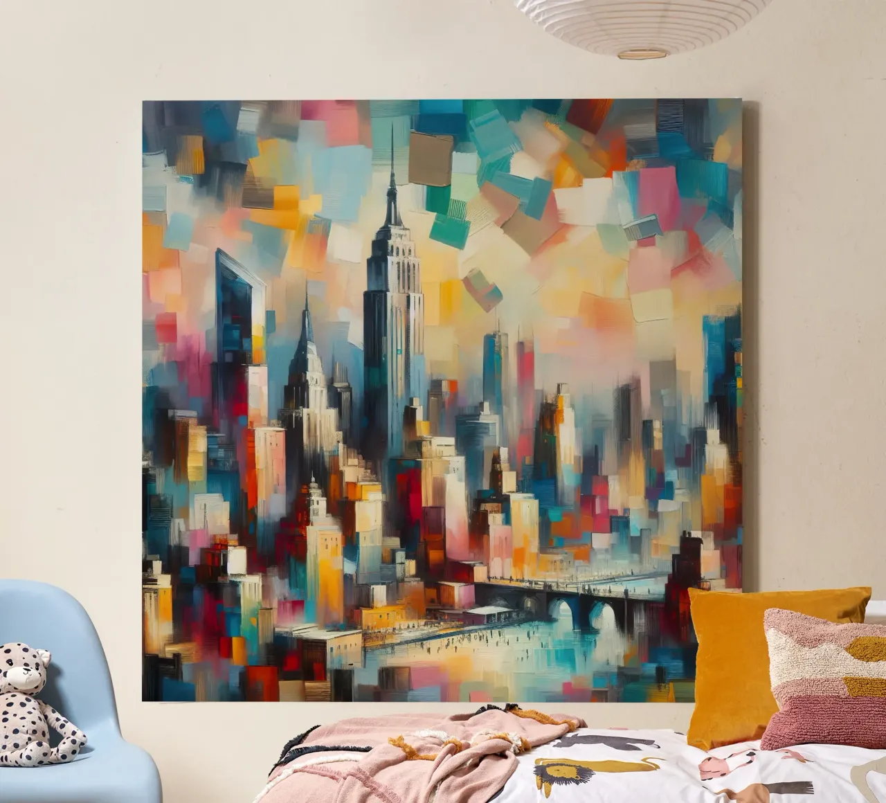 Un dipinto di New York tela con Cornice a cassetta da 🎨 Point and Art