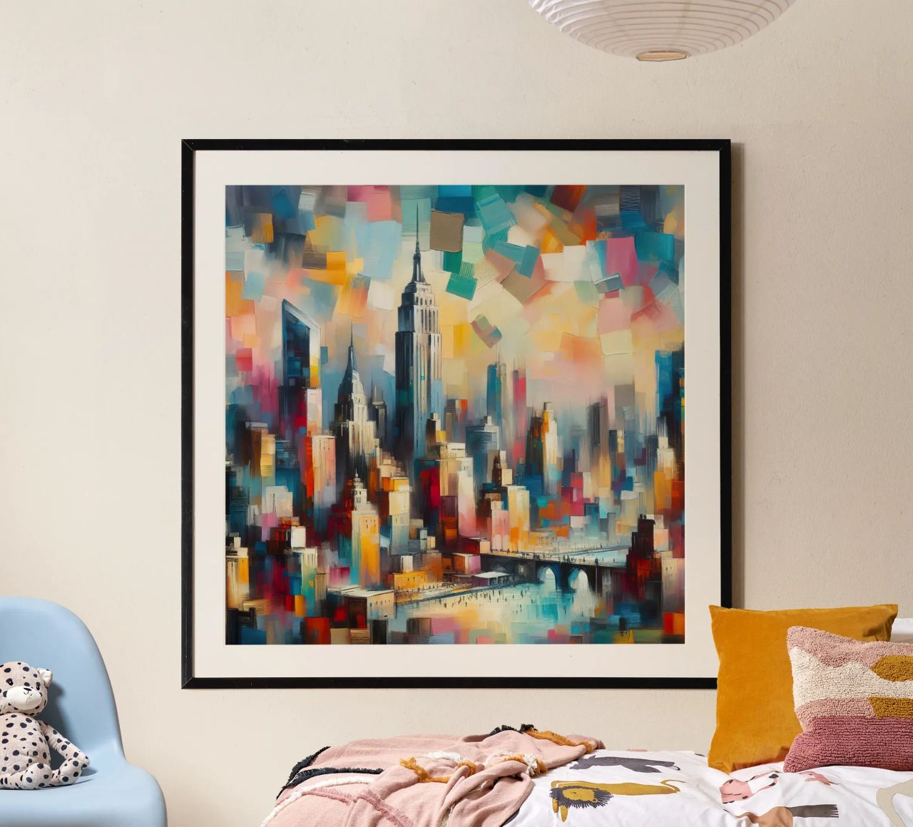 Un cuadro de Nueva York poster de Point and Art