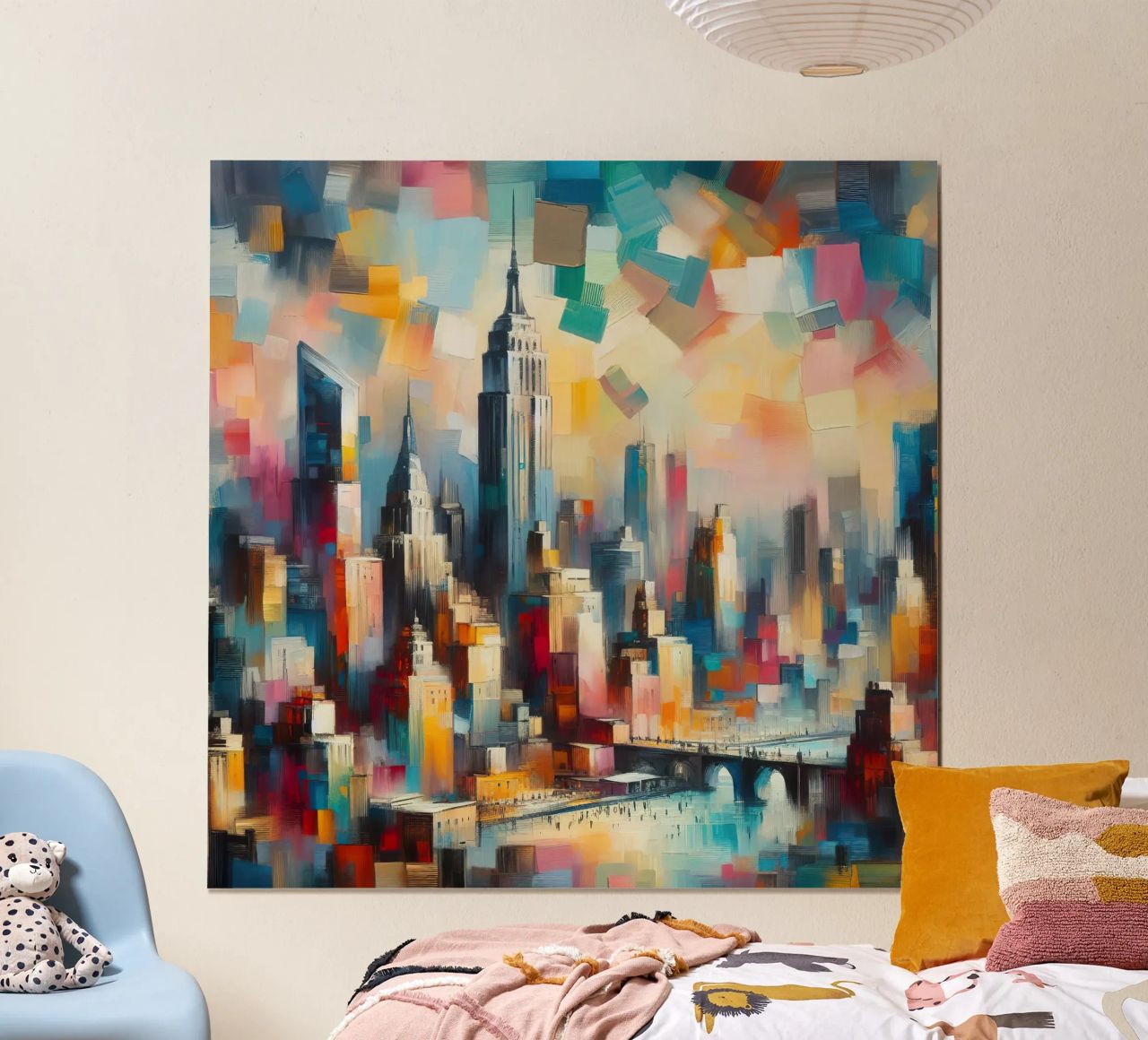Un cuadro de Nueva York poster de Point and Art