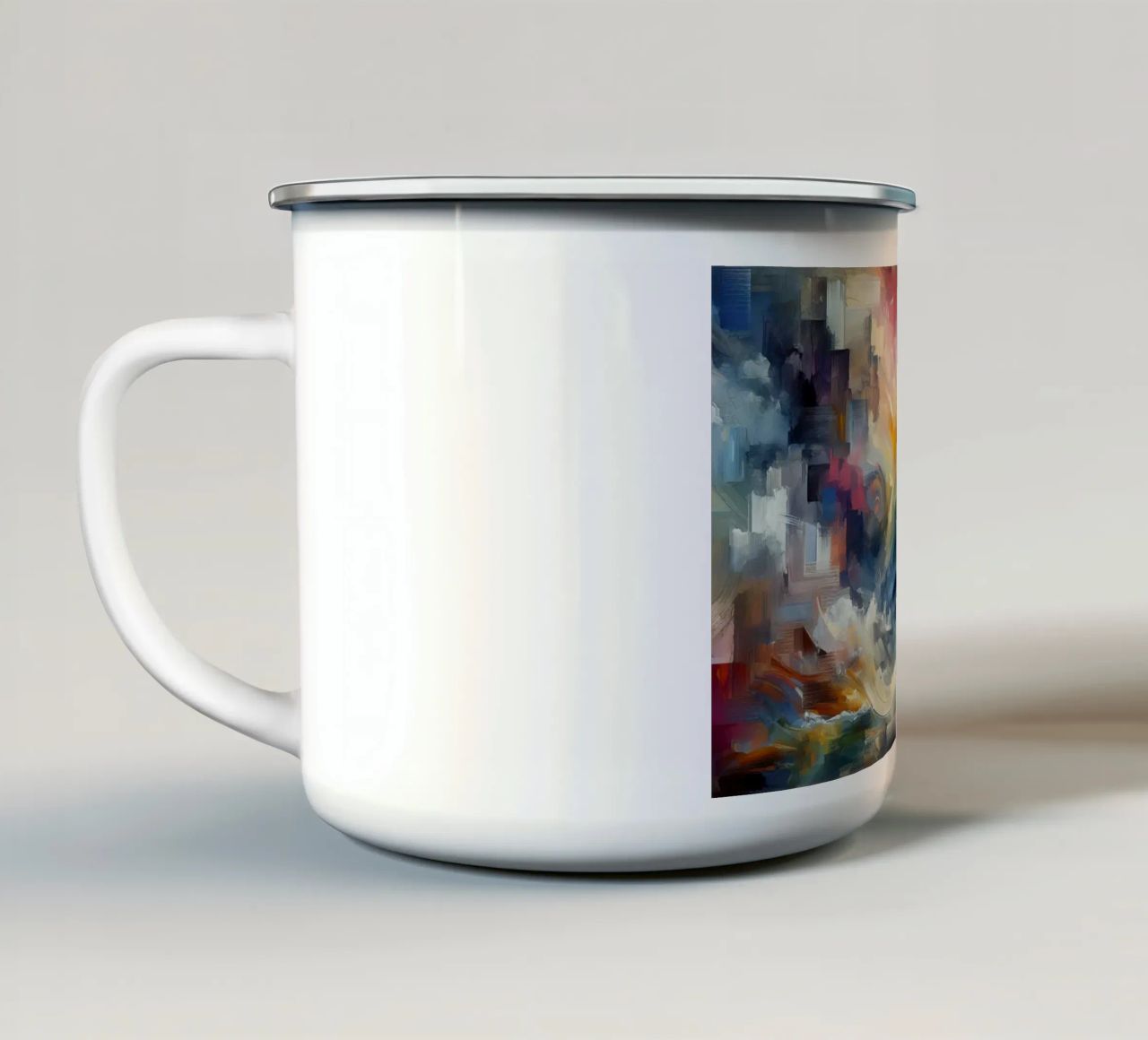 Vortici tazza in smalto da Point and Art