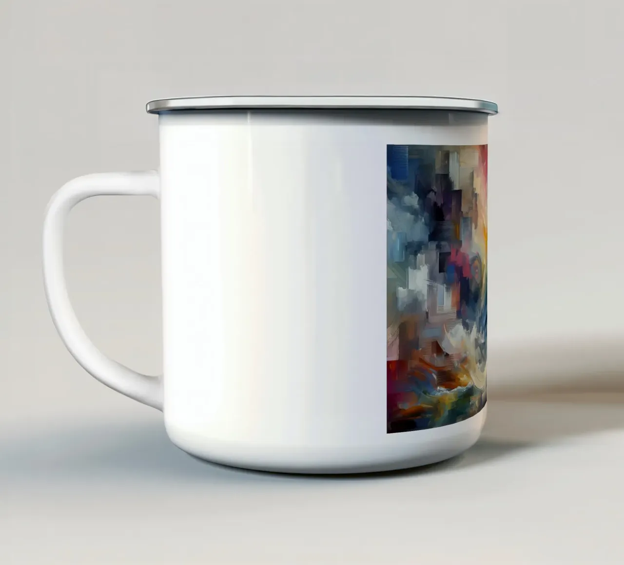 Vortici tazza in smalto da Point and Art