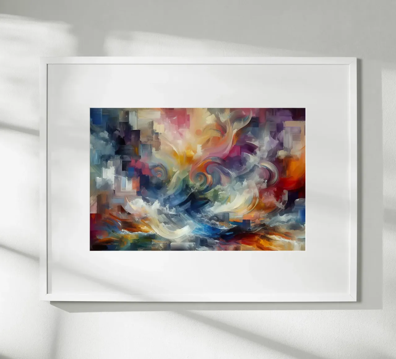 Vortici poster con telaio in legno da 🎨 Point and Art