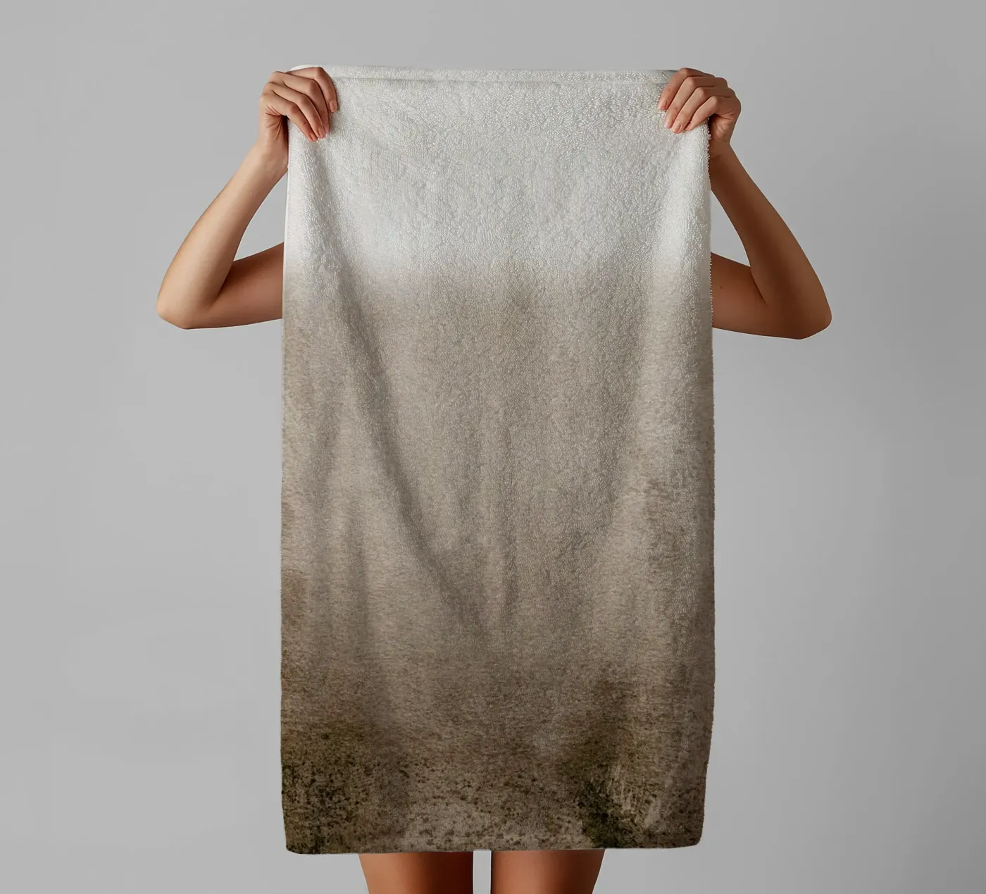 Fading Brown towel by Monika Strigel
