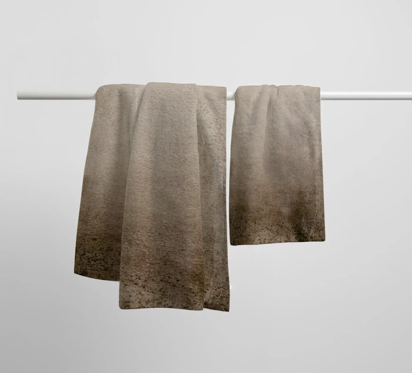 Fading Brown towel by Monika Strigel