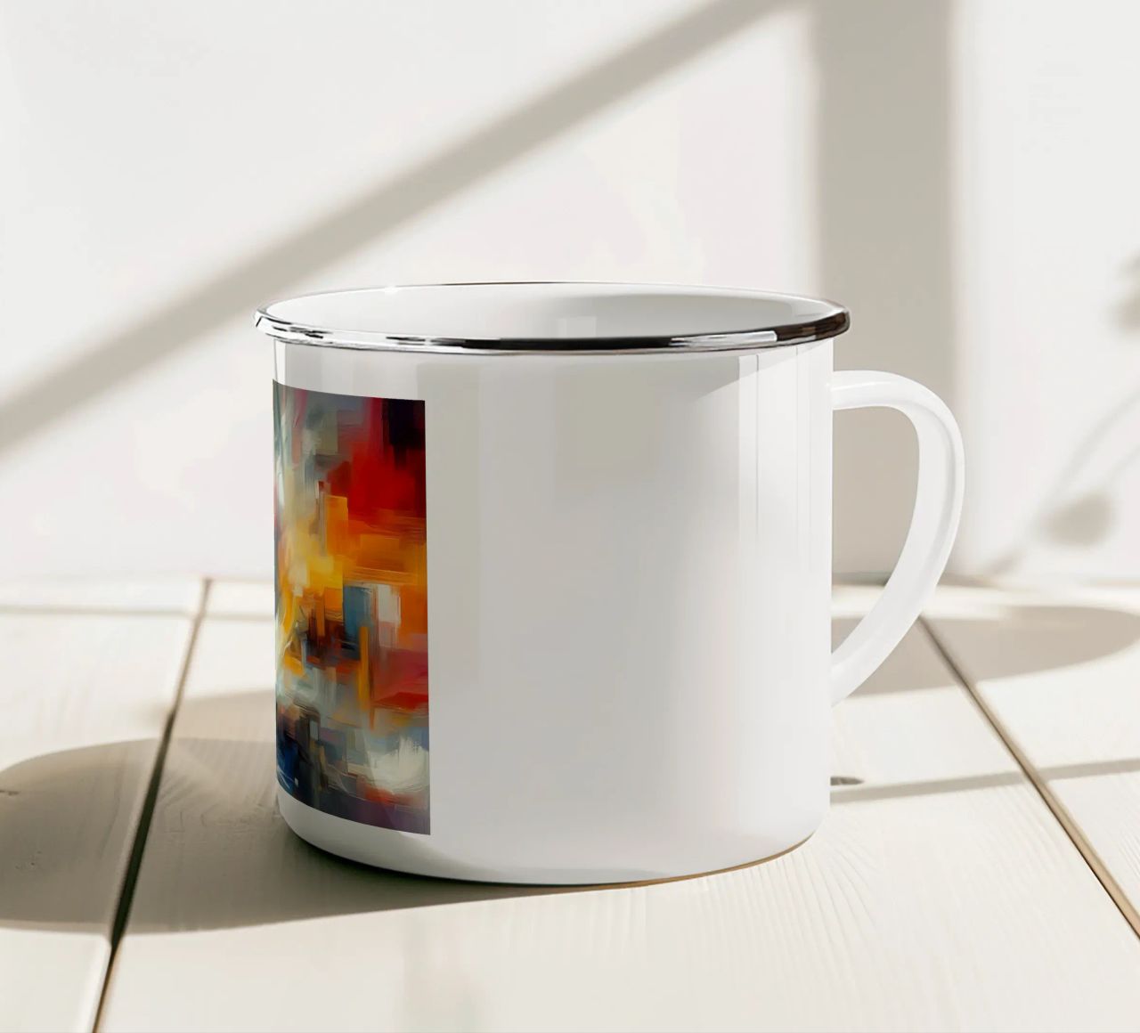 Vortici II tazza in smalto da Point and Art