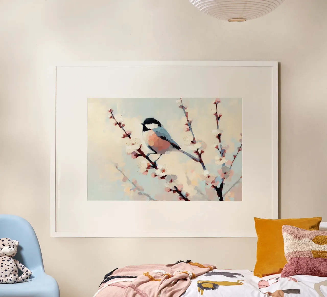 uccellino poster con telaio in alluminio da 🎨 Point and Art