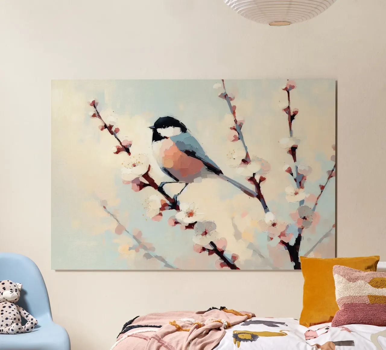 uccellino poster con telaio in alluminio da 🎨 Point and Art