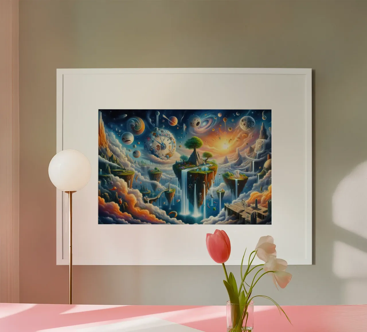 Nuovi mondi poster con telaio in legno da 🎨 Point and Art