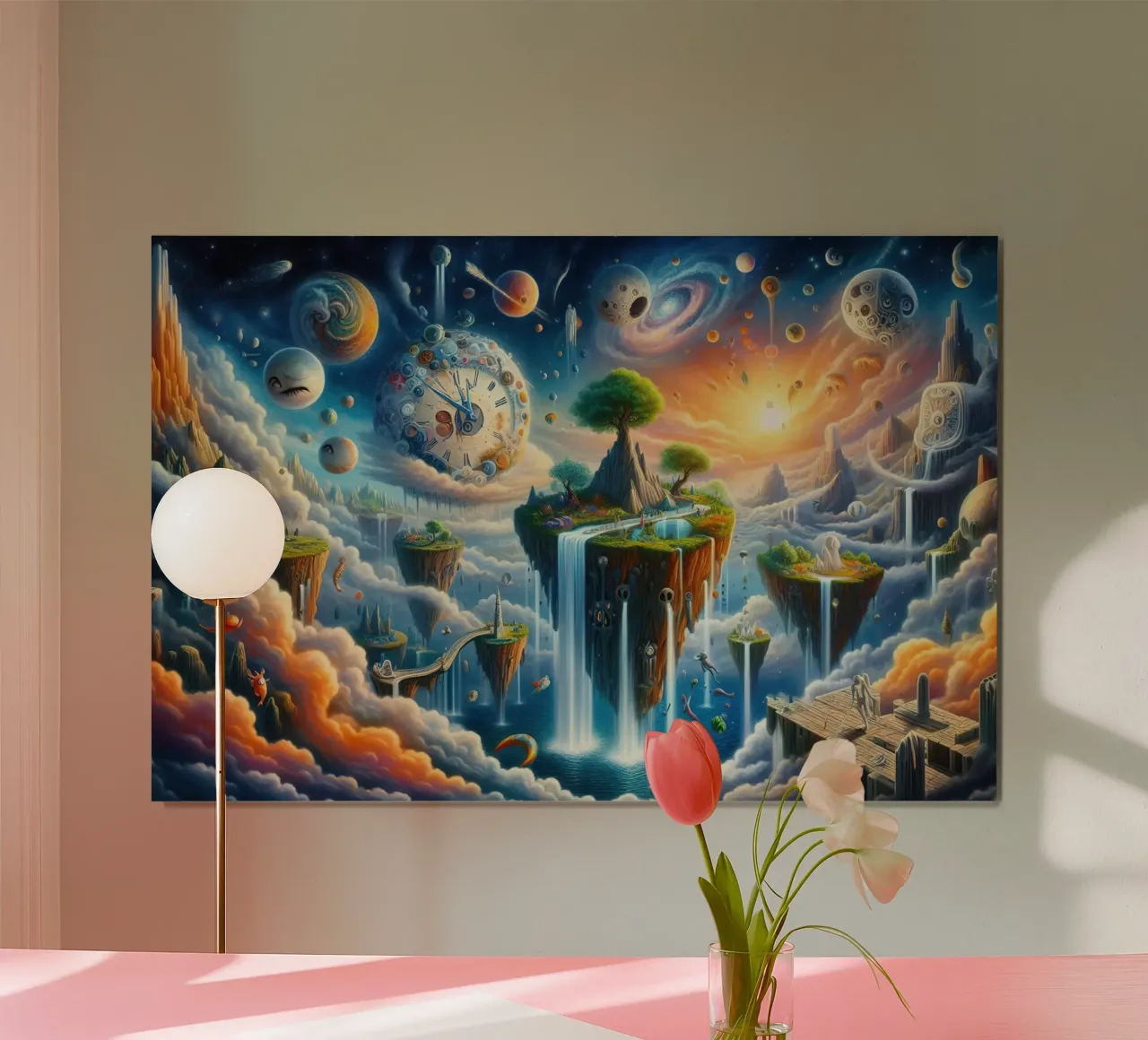 Nuovi mondi poster con telaio in legno da 🎨 Point and Art