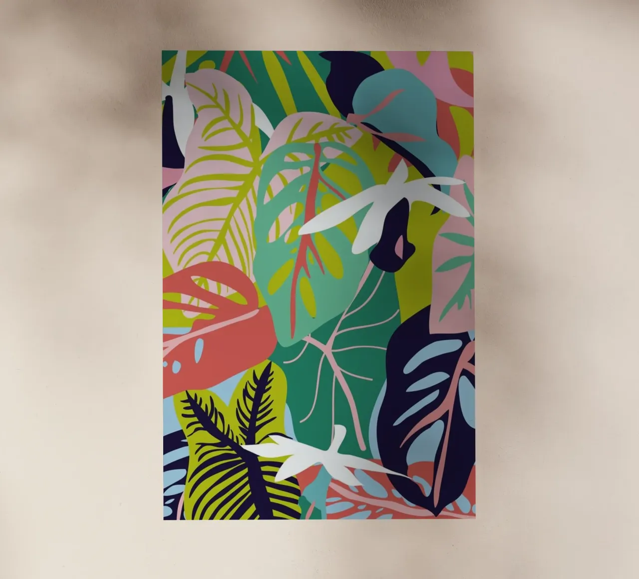 Caladium e Monsteras pellicola backlit da Mariery Young