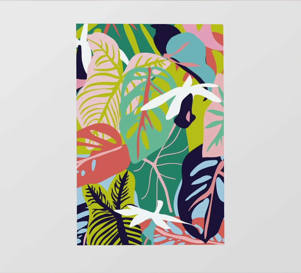 Caladium e Monsteras telo in pvc da Mariery Young
