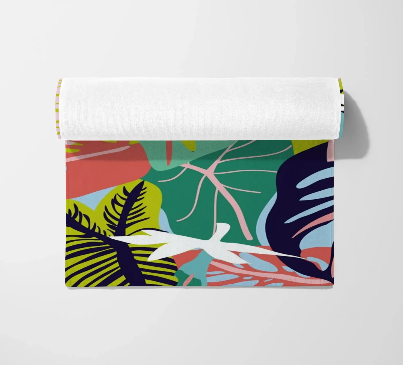 Caladium & Monsteras strandhanddoek van Mariery Young